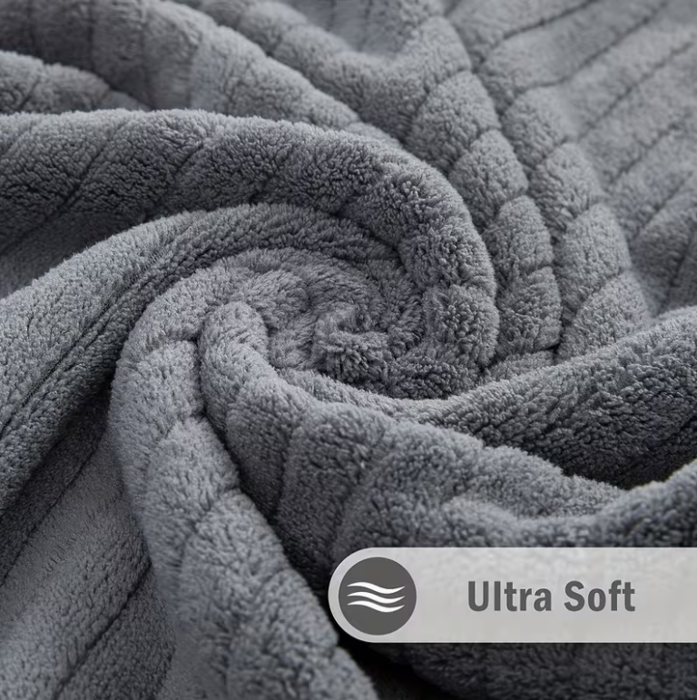 12-Pack HydroLock Ultra-Absorbent Oversized Bath Towels – 3-Color Quick-Dry Microfiber Bath Sheets, 35" × 70"
