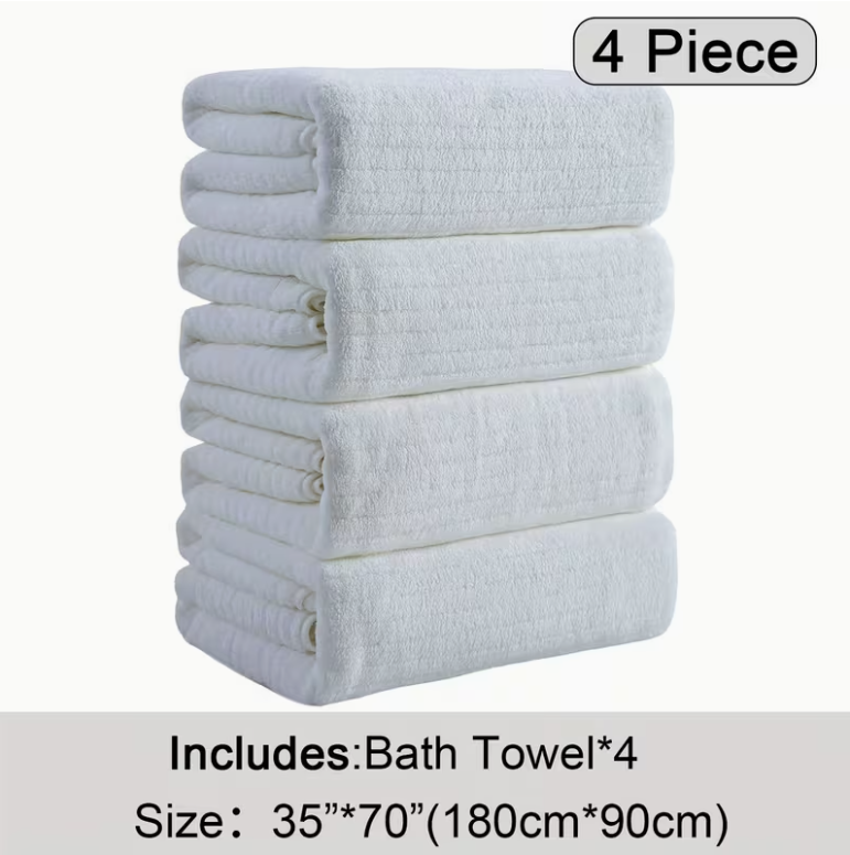 12-Pack HydroLock Ultra-Absorbent Oversized Bath Towels – 3-Color Quick-Dry Microfiber Bath Sheets, 35" × 70"