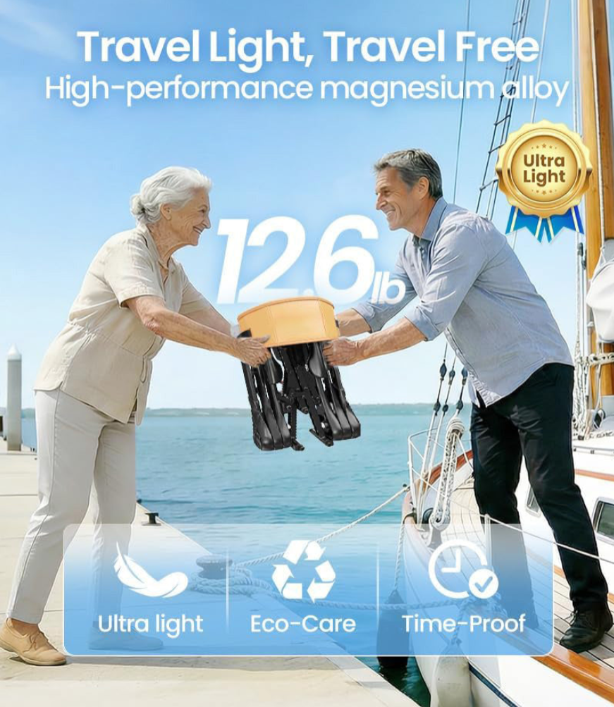 Foldable Rollator Walker with Seat | Lightweight for Seniors-🔥 LIMITED-TIME 50% OFF🔥