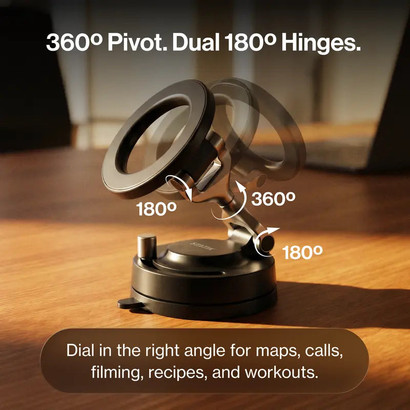 360° Rotatable Adjustable Car Phone Mount with Vacuum Suction Cup📱📱