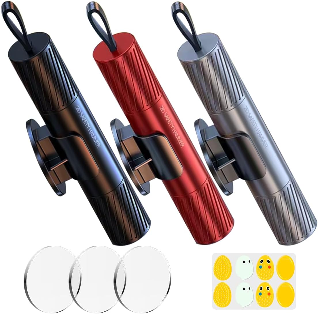 3Pcs Car Window Breaker Seatbelt Cutter 2 in 1