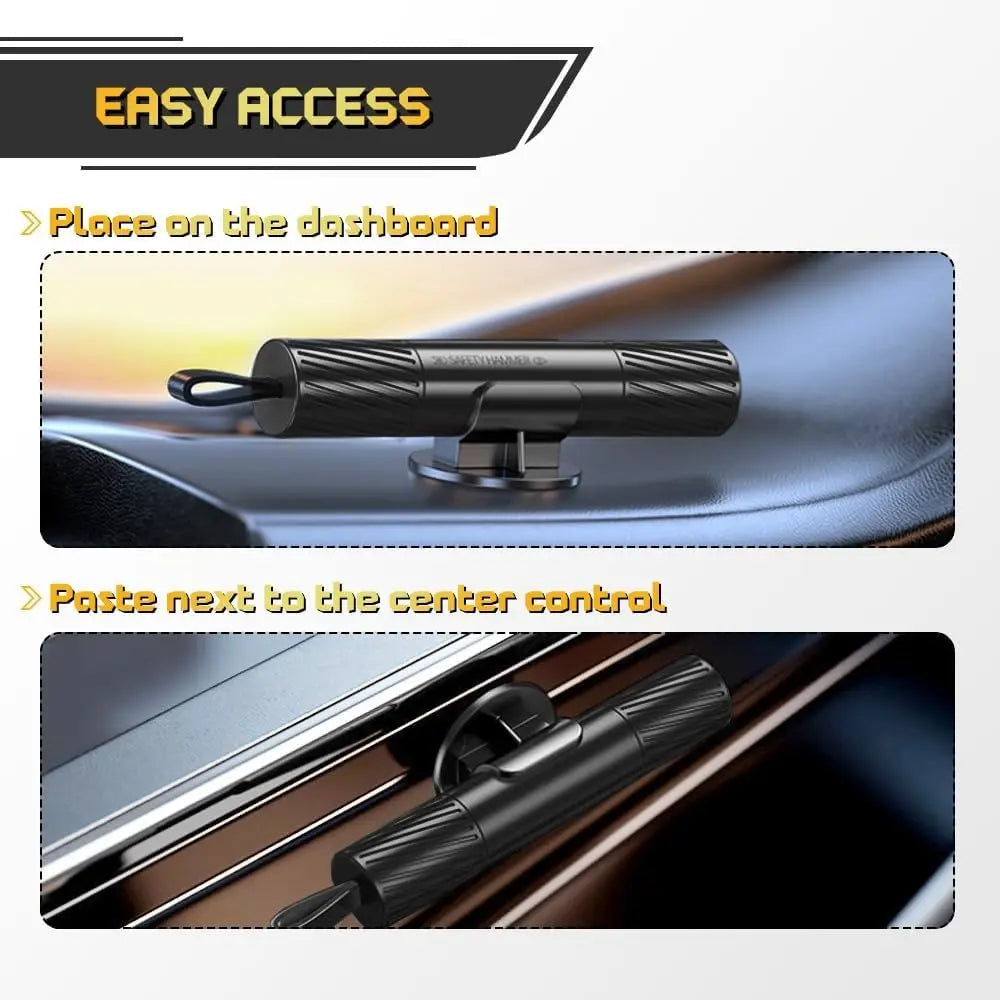 3Pcs Car Window Breaker Seatbelt Cutter 2 in 1