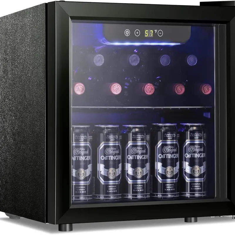 Mini Fridge Glass Door for Beer Drinks Wines🍹🍹🍹