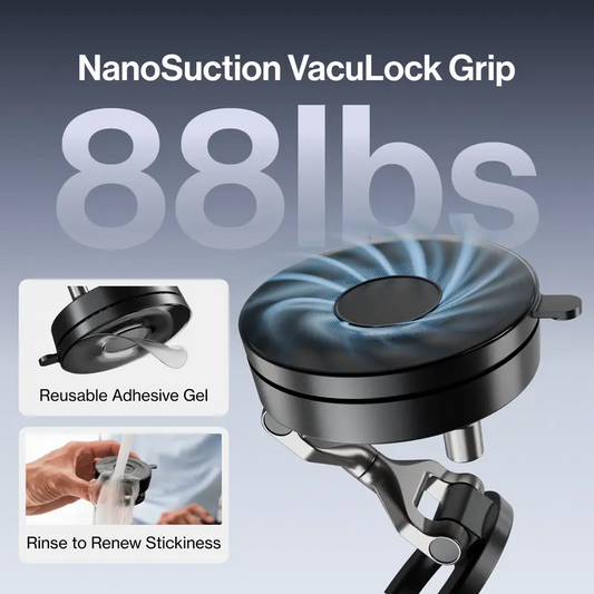 360° Rotatable Adjustable Car Phone Mount with Vacuum Suction Cup📱📱