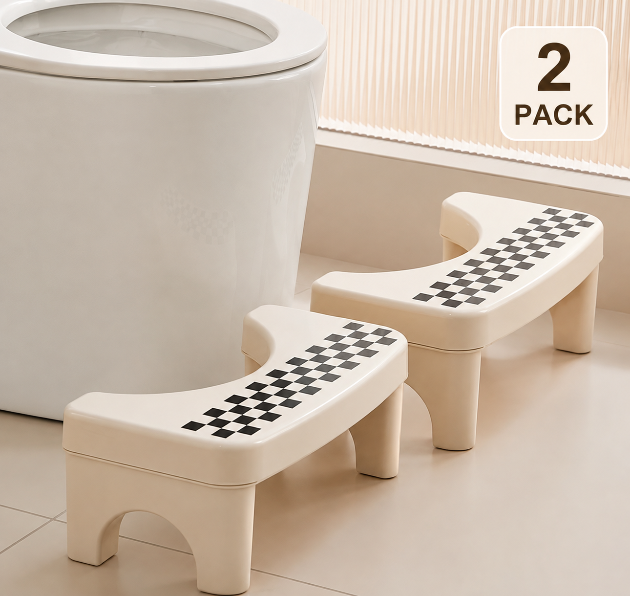 6.7 Inch Multi-Purpose Foldable Lightweight Bathroom Step Stool