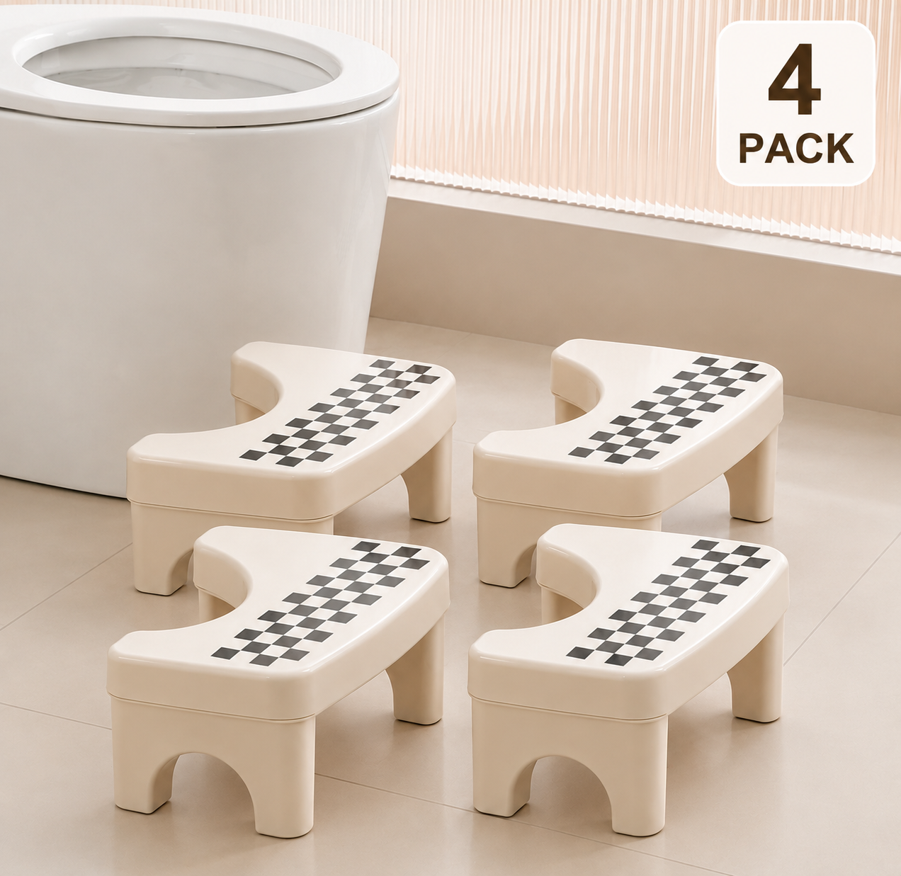 6.7 Inch Multi-Purpose Foldable Lightweight Bathroom Step Stool