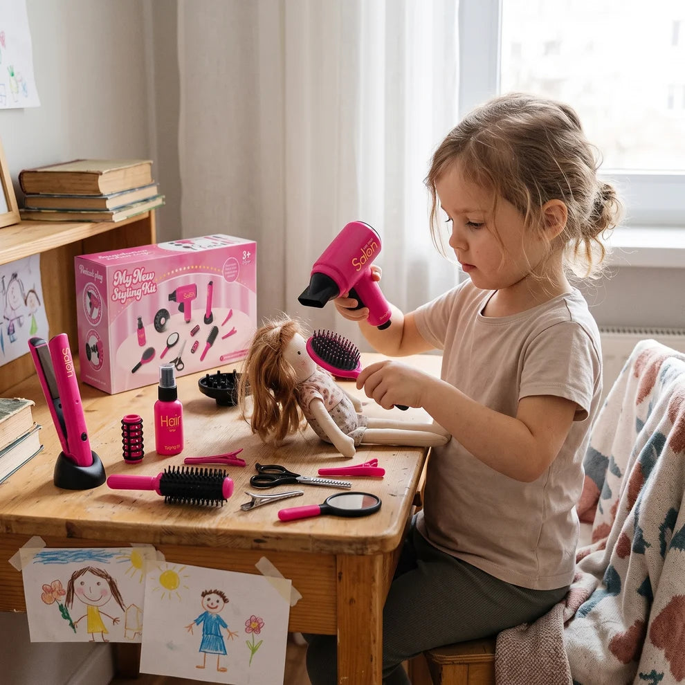 14-Piece Kids Hair Salon Role Play Set