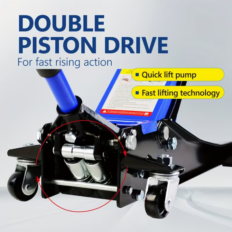 Hydraulic Low Profile and Steel  Jack 3 Ton (6600 lb) Capacity