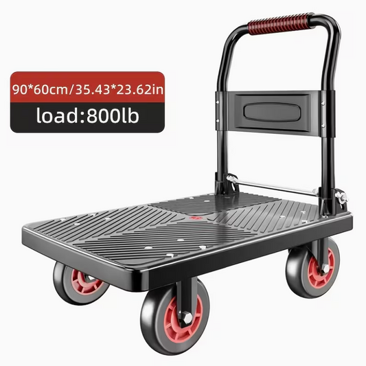 Folding Flat Cart with Silent Wheels And Swivel🛴🛴🛴
