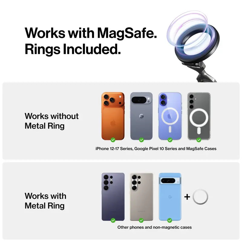 360° Rotatable Adjustable Car Phone Mount with Vacuum Suction Cup📱📱